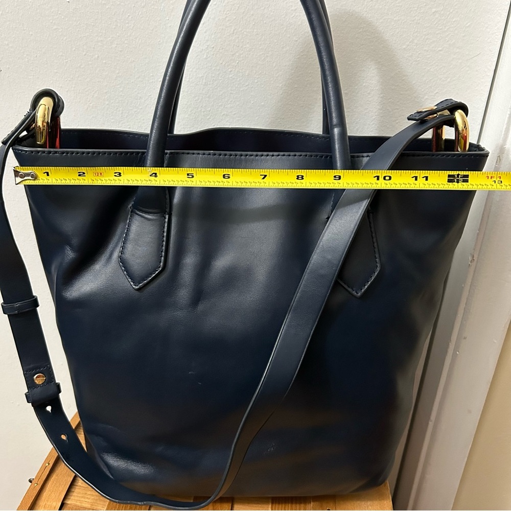 J. Crew -Harper Tote Bag in Navy Blue - Picture 10 of 12